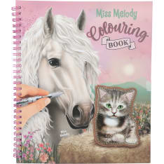 Miss Melody värityskirja paljeteilla
