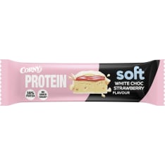 Corny Soft Protein White Chocolate Strawberry 45g proteiinipatukka