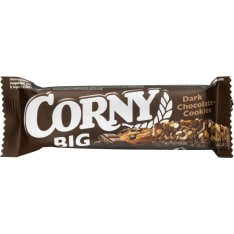 Corny Big Tummasuklaa-Kaakaokeksipalat 50g välipalapatukka