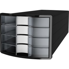 Impuls drawer unit black - clear
