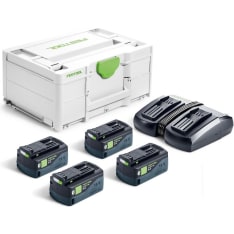 Festool SYS 6 18V 4x5,0/TCL DUO akkulaturipaketti