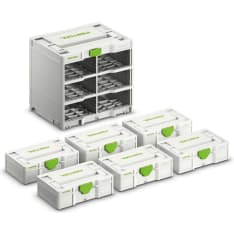 Festool SYS3-RK/6 M 337-Set 3 Systainer Rack säilytyslaatikko