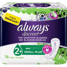 Always Discreet Small Plus 16 kpl inkontinenssisuoja