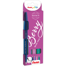 Pentel Brush Sign Pen Berry 4kpl kynälajitelma
