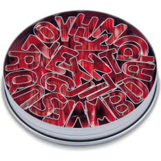 Städter cookie mold set letters AZ