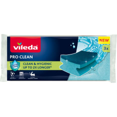 Vileda Pro Clean 3 pack scourer high foam