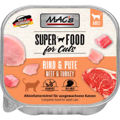 MAC's grain-free complete cat food beef and turkey 100g