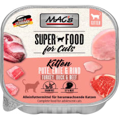 MAC's Kitten grain-free complete food for kittens with turkey, duck and beef 100g
