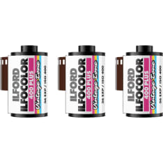 Ilford ILFOCOLOR 400 Plus Vintage Tone 35mm 36 Exp 3-pack värifilmi