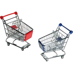 Metallinen mini ostoskärry