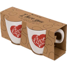 I Love You 2 pcs 160 ml mug