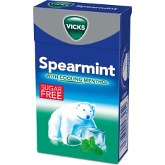 Vicks Spearmint sugar free pastilles with menthol 40g