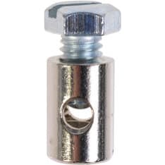 Ruuvinippa, Ø 8,0mm , pituus 9,0mm , vaijeri Ø 2,5mm , (20kpl) , (1150)