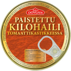 Dovgan 240g paistettu kilohaili tomaattikastikkeessa