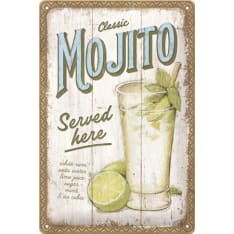 Nostalgic-Art  20x30 Mojito Served Here Metallikilpi