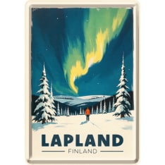 Nostalgic-Art  Lapland - Northern Lights Metallinen postikortti