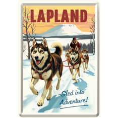 Nostalgic-Art  Lapland - Husky Metallinen postikortti