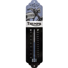 Nostalgic Art Triumph Motorcycle Blue Thermometer