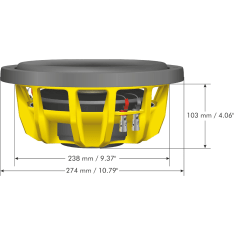 Ground Zero GZHW 10SPL-D2 FLAT 1000W 10″ litteä SPL-subwoofer
