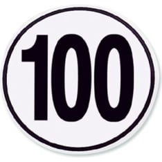 FR 100 km/h nopeusrajoituslätkä