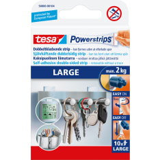 Tesa Powerstrips 10 kpl kaksipuolinen teippi