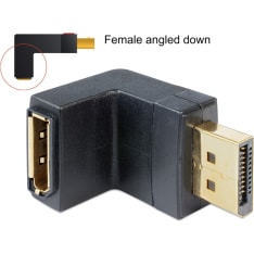 DeLOCK 65382 DisplayPort naaras-uros kulmaliitin