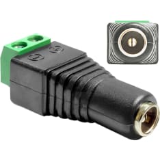 DeLOCK 65421 DC 5.5 x 2.1 mm female to 2-pin terminal block adapter