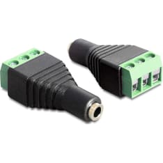 DeLOCK 65455 3.5 mm female - 3-pin terminal block adapter