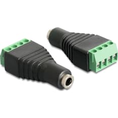 DeLOCK 65457 3.5 mm female - 4-pin terminal block adapter