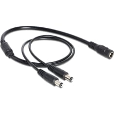 DeLOCK 83286 24V DC naaras - 2 x 24V DC uros virtajakaja