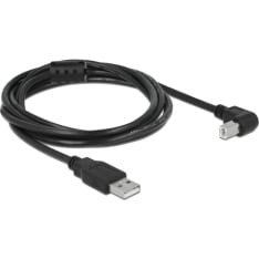 DeLOCK 83528 2 m USB - USB-B cable with angle connector