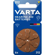 Varta kuulokojeparisto 312 6kpl