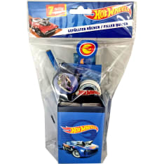 Hot Wheels kirjoitussetti kynäpurkissa