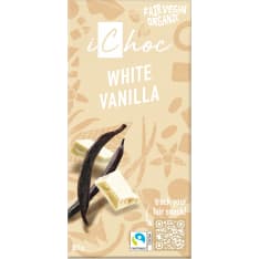 iChoc Organic White Vanilla 80g chocolate