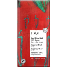 Vivani Chili 70% 80 g luomu tummasuklaa