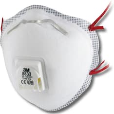 3M 8833 FFP3 R D 10kpl hengityssuojain venttiilillä
