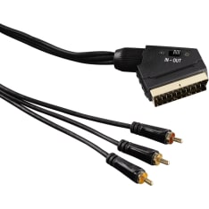 Hama Video johto scart - 3 x RCA 1,5m AV-kaapeli