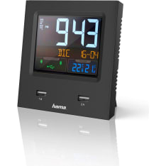 Hama Dual-USB alarm clock