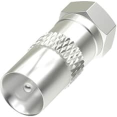 Hama Satellite F-liitin ur -Coax ur antennisovitin