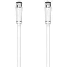 Hama Antenna Cable SAT 90dB F-F White 5.0m antennikaapeli