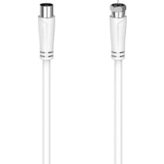 Hama Antenna Cable SAT 90dB F-Coax White 1.5m antennikaapeli
