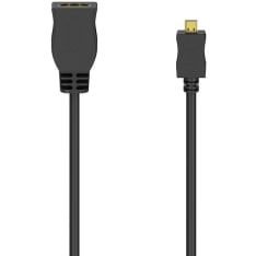 Hama Adapter HDMI Type D-A Plug-Socket Gold Plated Black adapteri