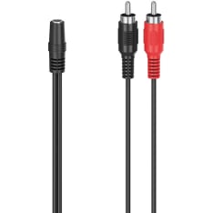 Hama 2x RCA to 3.5 mm adapter