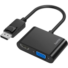 Hama Adapter Multimedia 2-in-1 DisplayPort-VGA/HDMI 4K adapteri