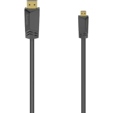 Hama 1,5 m HDMI High Speed Type A - HDMI mikro kaapeli