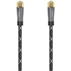 Hama Antenna Cable SAT 120dB F-F Black/Grey 5.0m antennikaapeli