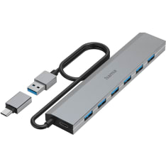 Hama USB Hub 7 Ports incl. Power Supply Unit