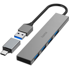 Hama Hub USB-A 3.2 4x Ports 5 Gbit/s USB-C Adapter