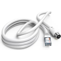 Hama Cable Antenna 75dB Coax Plug to RJ45 Plug white 2.5m