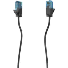 Hama Cable Network CAT6a Slim U/UTP 0.25m Black network cable